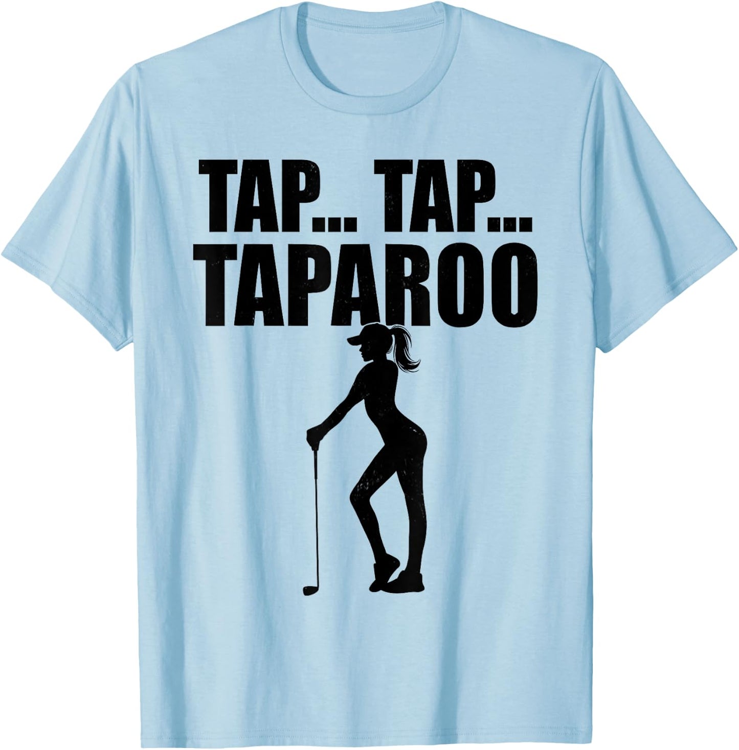 Tap... Tap... Taparoo Cute Golfer T-Shirt - T-Shirt | Light Blue