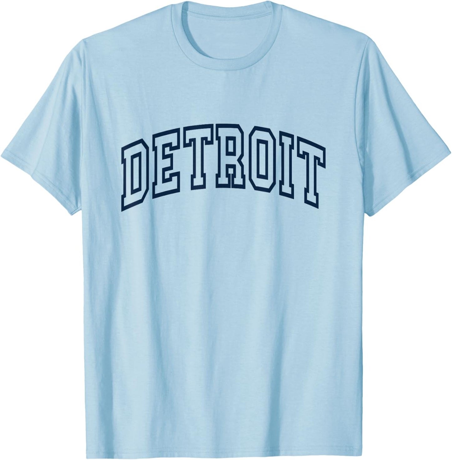 DETROIT - Throwback Design - Classic T-Shirt - T-Shirt | Light Blue