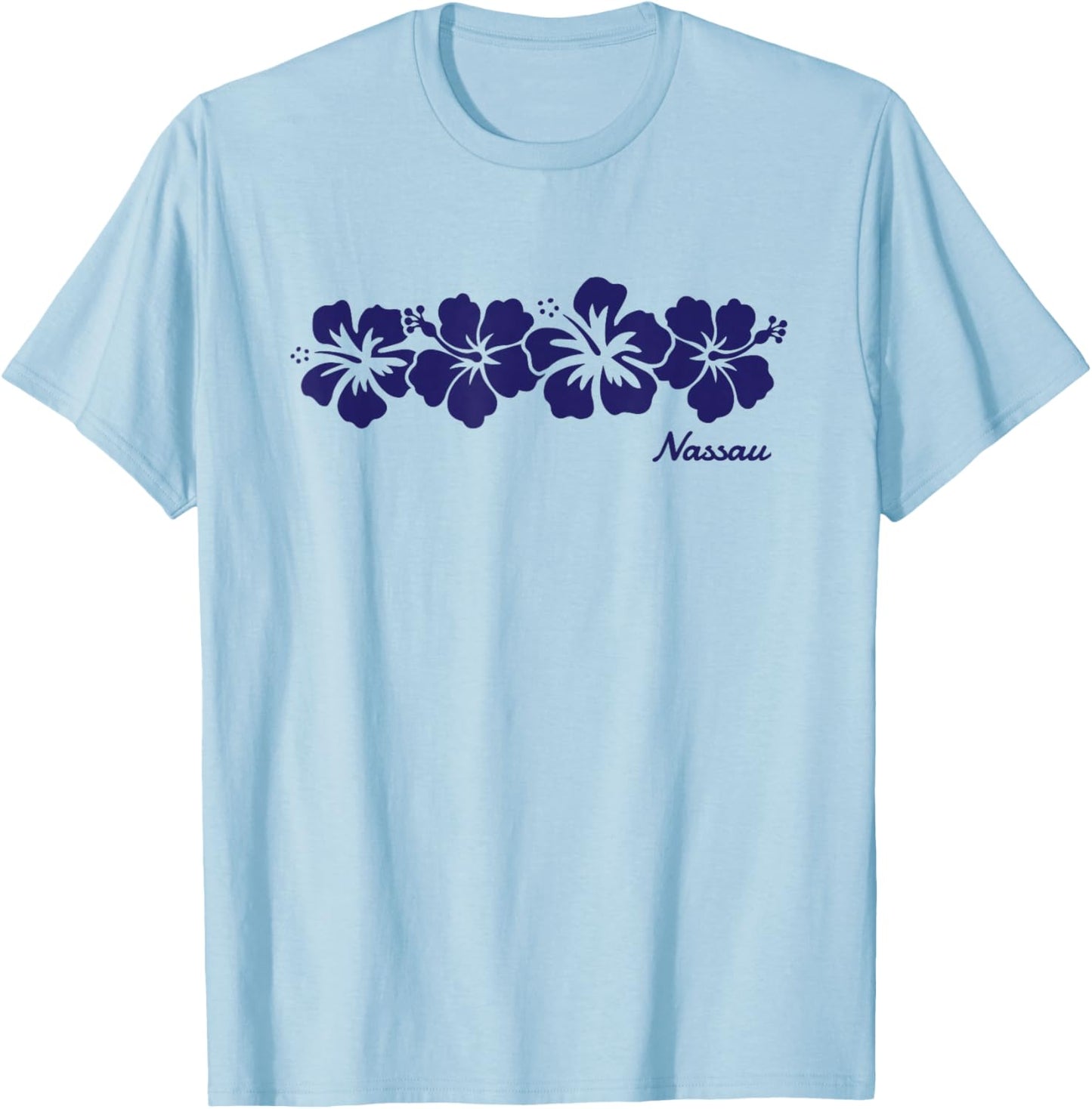 Nassau Bahamas Hibiscus Flower Boys Girls Toddler T-Shirt - T-Shirt | Light Blue