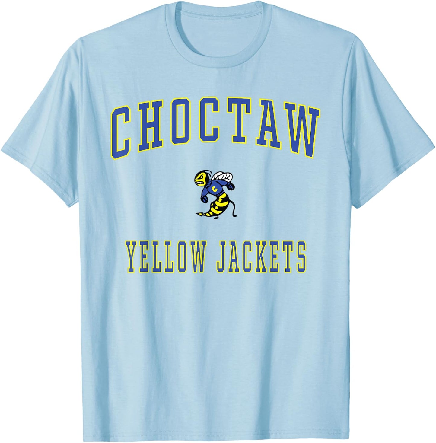 Choctaw High School Yellow Jackets T-Shirt - T-Shirt | Light Blue