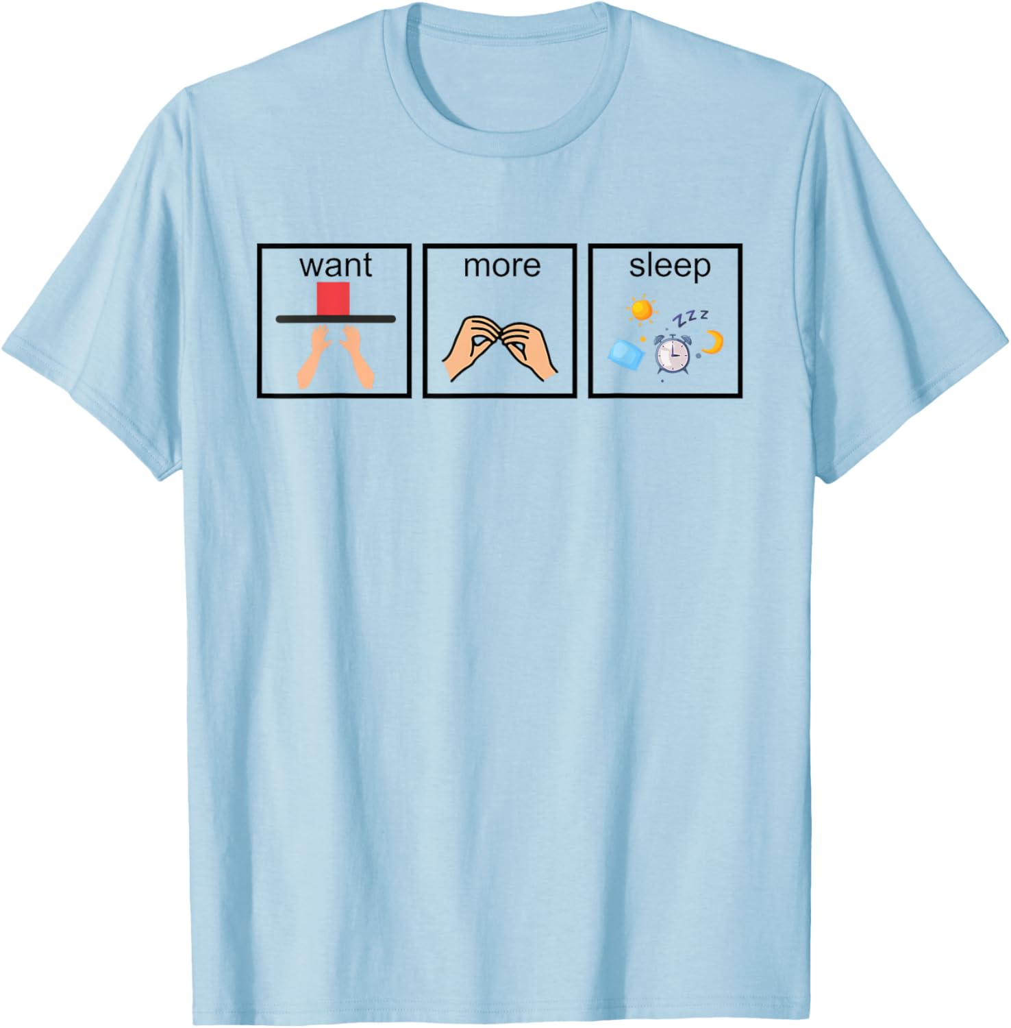 Want More Special Sleep Education Teacher Autism Awareness T-Shirt - T-Shirt | Light Blue