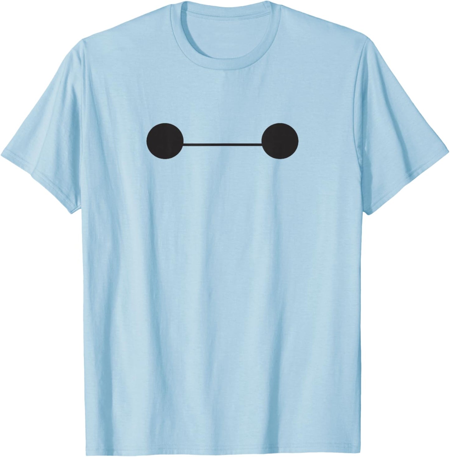 Disney Big Hero 6 Baymax Big Cute Face T-Shirt - T-Shirt | Light Blue