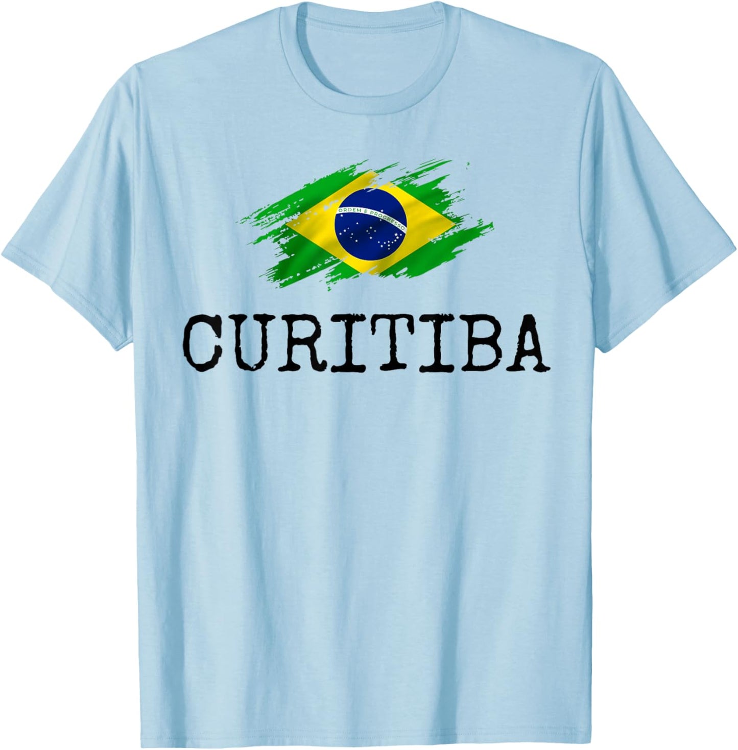Curitiba Brazil Country City Brazilian Fun Women Men Manaus T-Shirt - T-Shirt | Light Blue