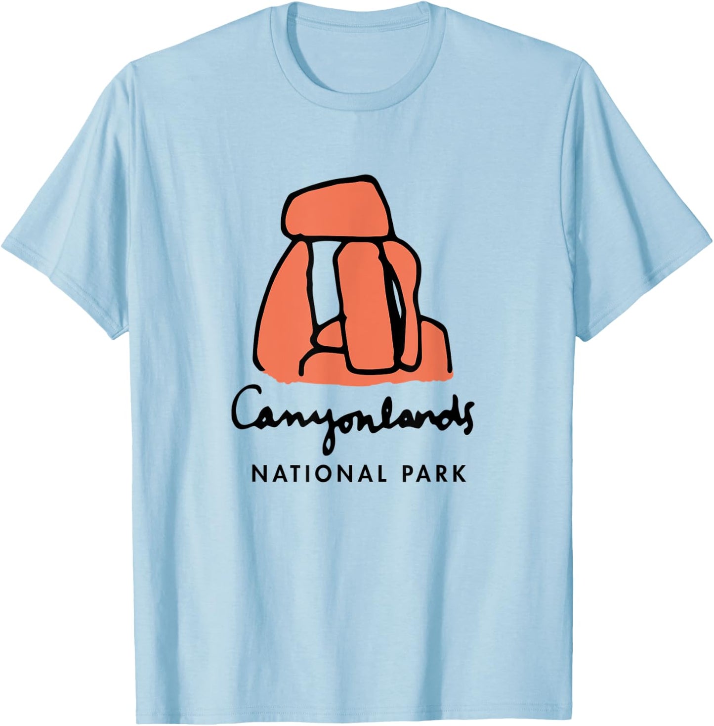 Family Vacation Design - Retro Canyonlands National Park T-Shirt - T-Shirt | Light Blue