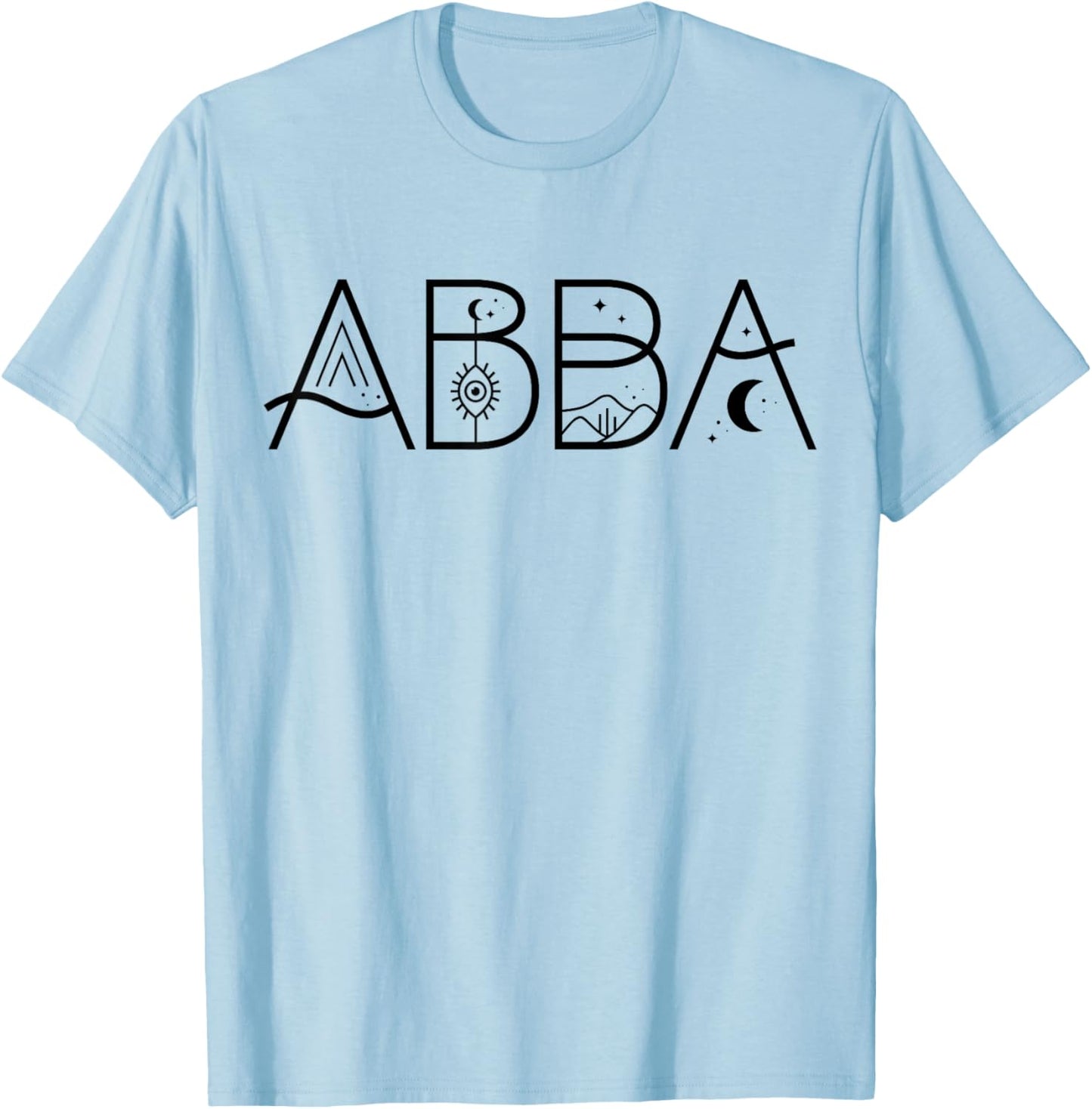 Abba Name Women Men Kids Abba Birthday Shirt Gift Abba Name T-Shirt - T-Shirt | Light Blue