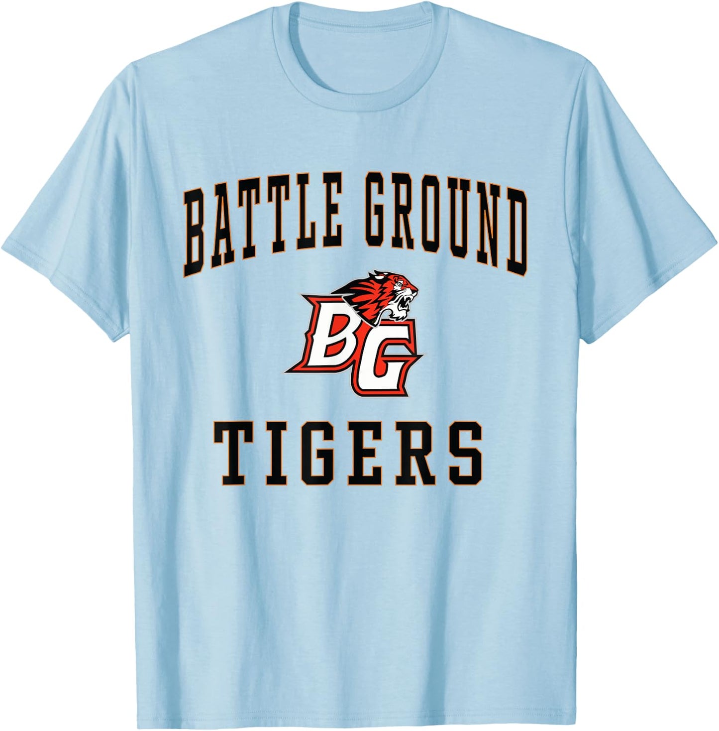 Battle Ground High School Tigers C1 T-Shirt - T-Shirt | Light Blue