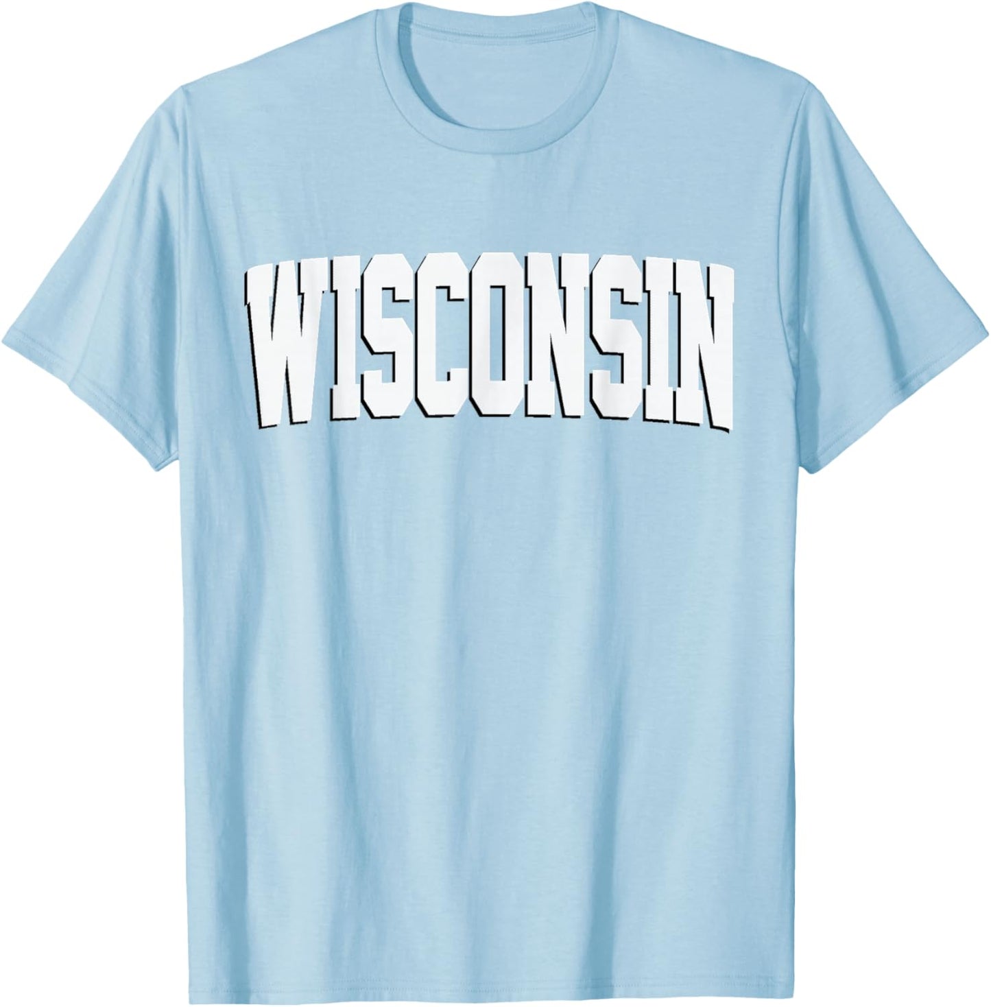 Vintage Wisconsin Wisconsin Red Retro Wisconsin T-Shirt - T-Shirt | Light Blue