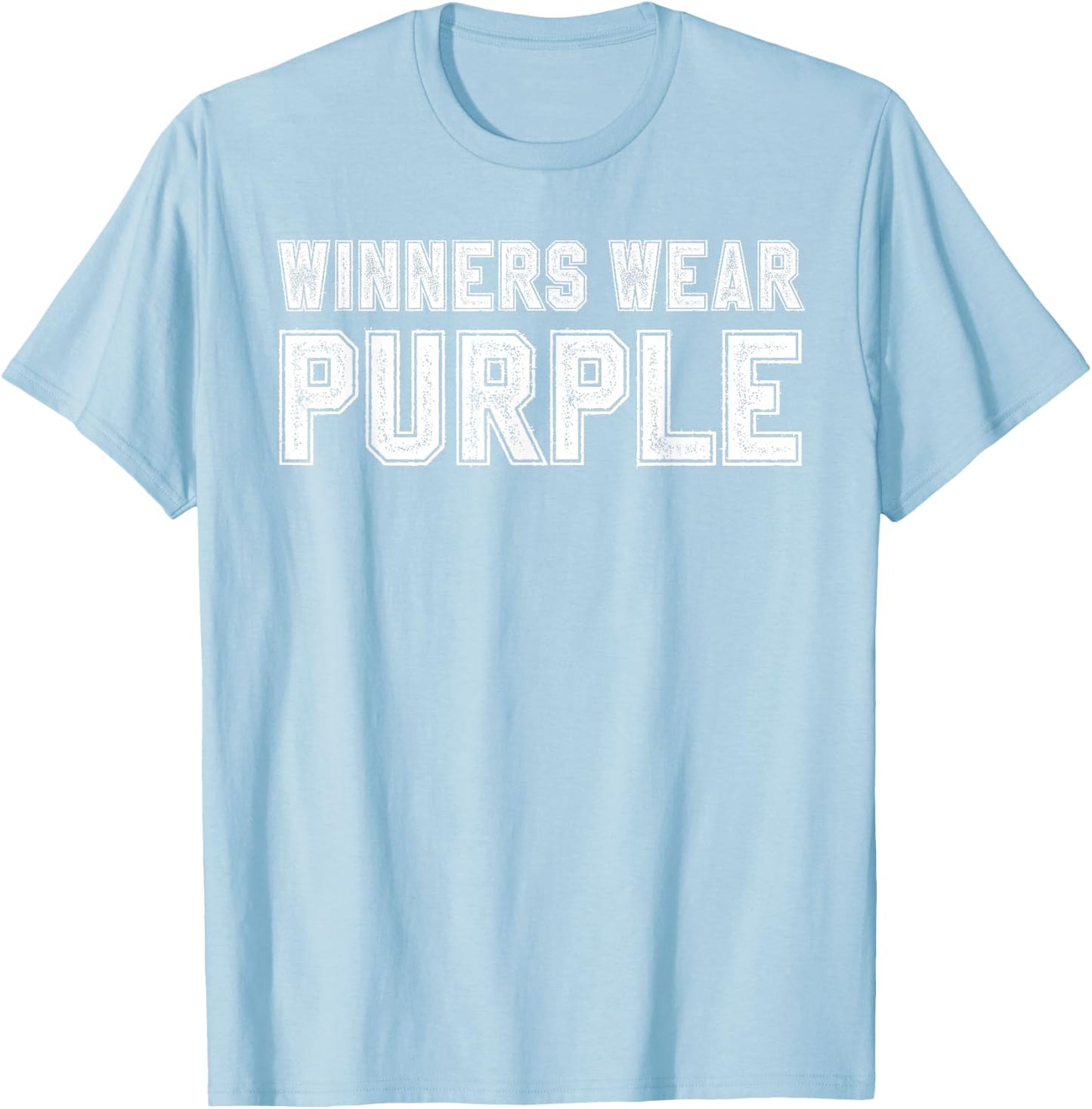 Winners Wear Purple Color War Camp Team Game Competition T-Shirt - T-Shirt | Light Blue