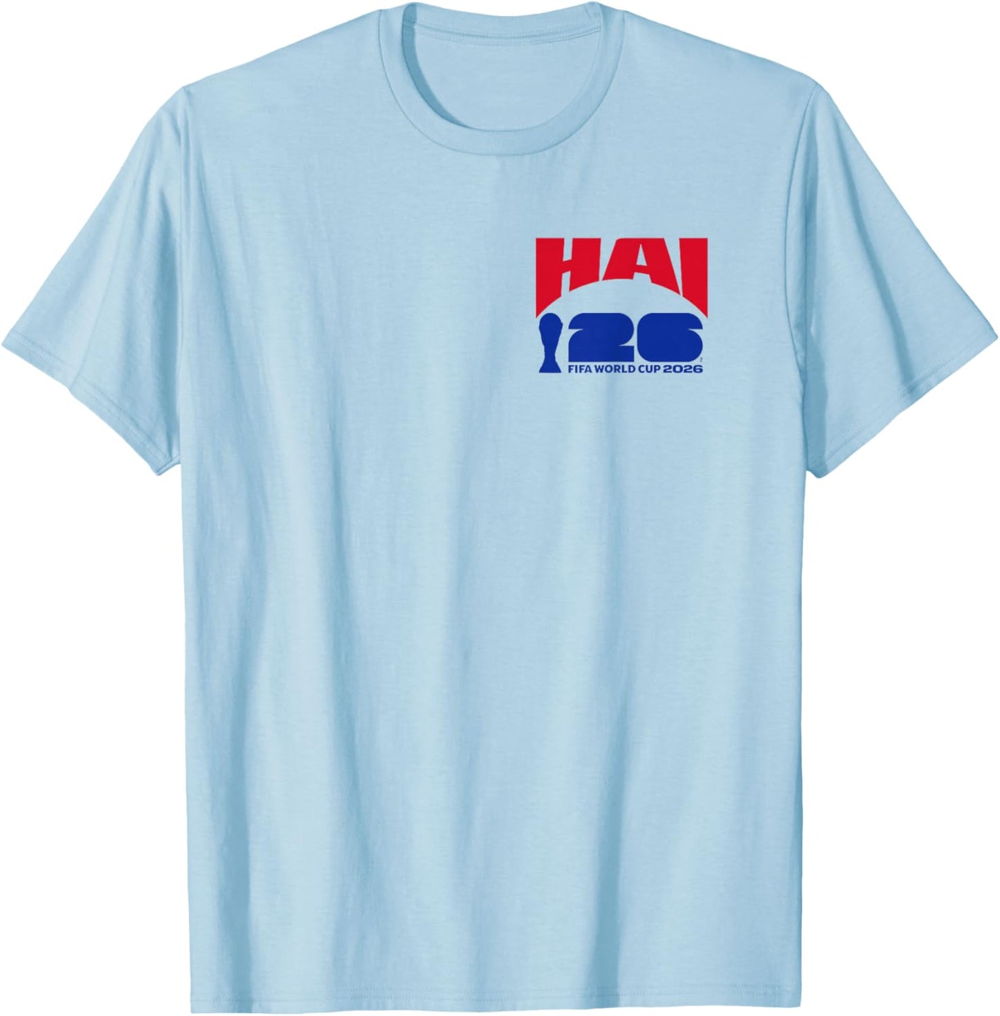 FIFA World CUP26 Haiti Ball in Goal T-Shirt - T-Shirt | Light Blue