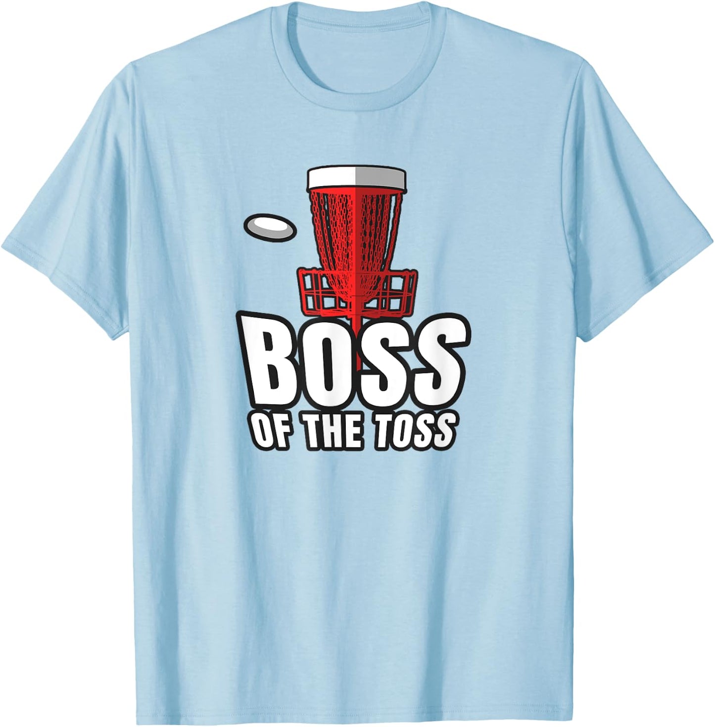 Disc Golf Boss Toss Funny Frisbee Vintage Gift T-Shirt - T-Shirt | Light Blue