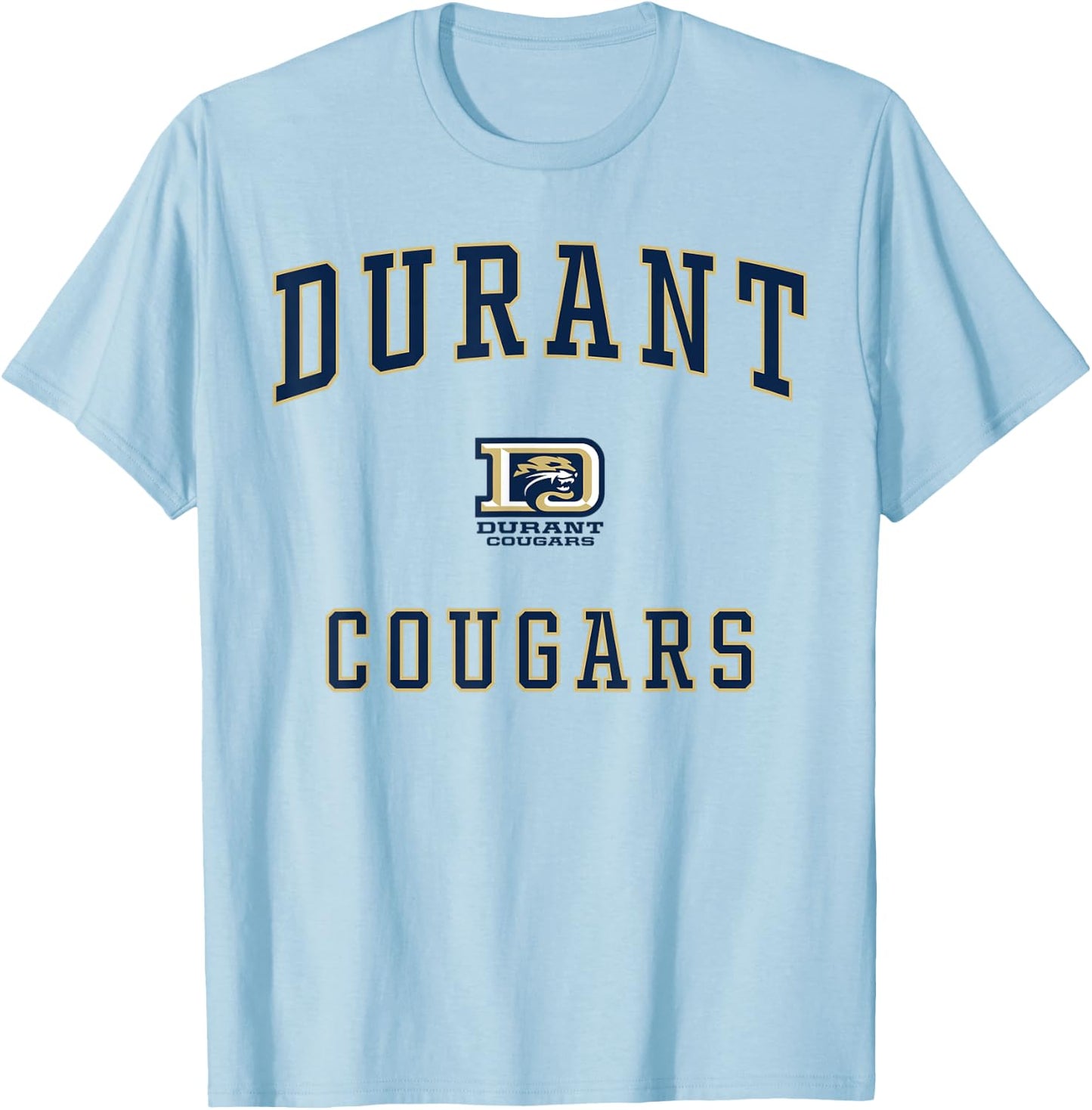 Durant High School Cougars T-Shirt - T-Shirt | Light Blue