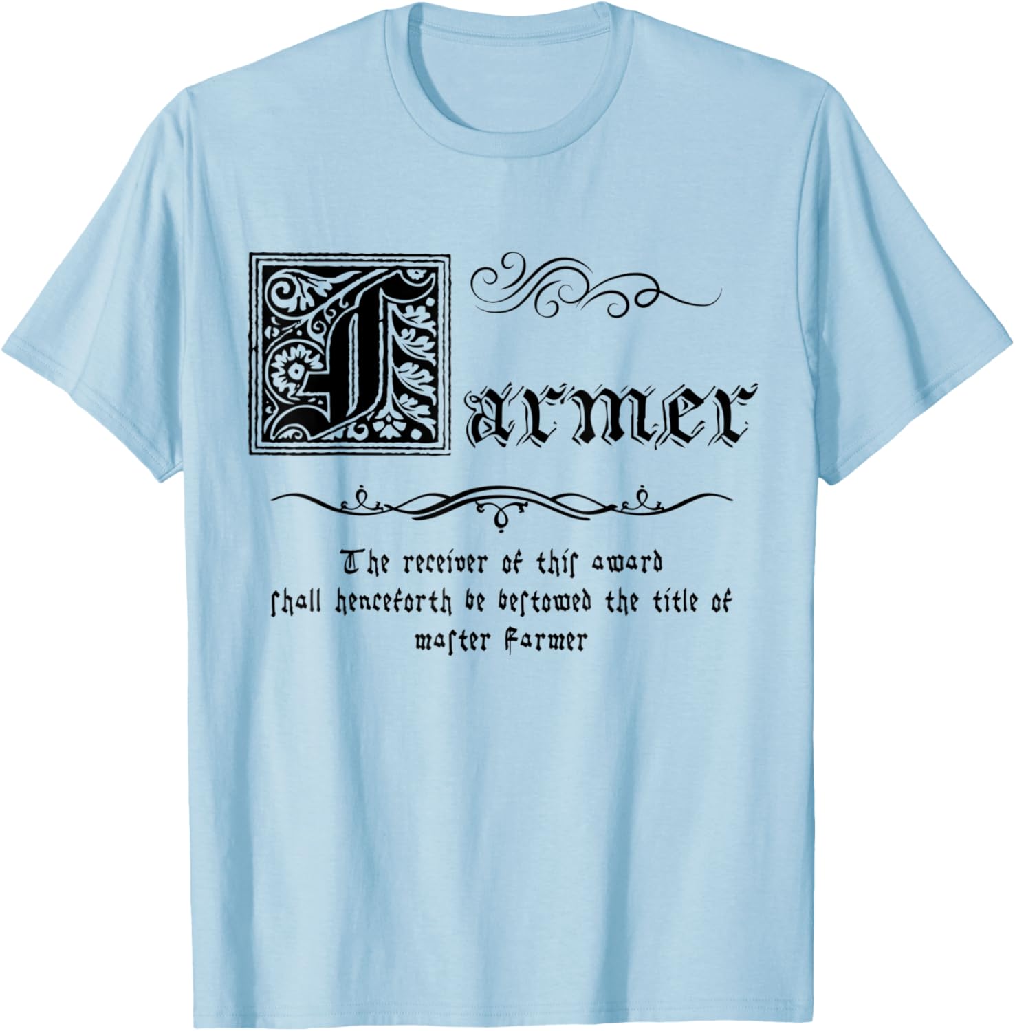 Medieval Master Farmer T-Shirt - T-Shirt | Light Blue