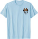 Disney Minnie Mouse Leppard Print Bow Minnie Pocket Logo T-Shirt - T-Shirt | Light Blue