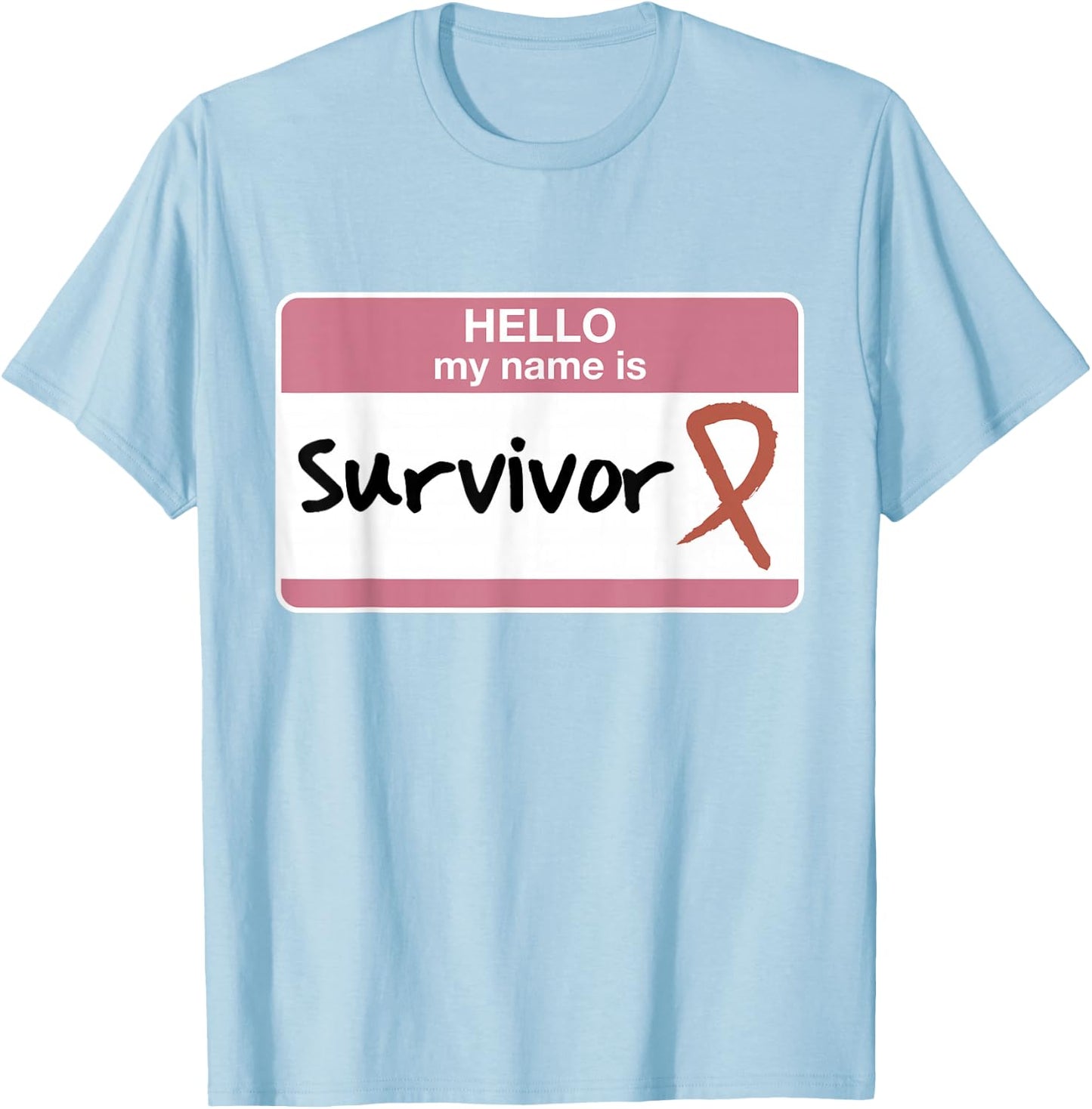 Breast Cancer Survivor Awareness Month Walk Event Pink Out T-Shirt - T-Shirt | Light Blue