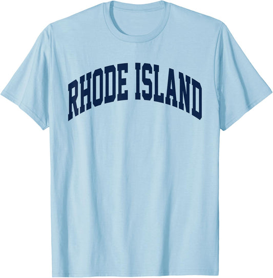 Retro Rhode Island Souvenir Classic Rhode Island Blue RI T-Shirt - T-Shirt | Light Blue