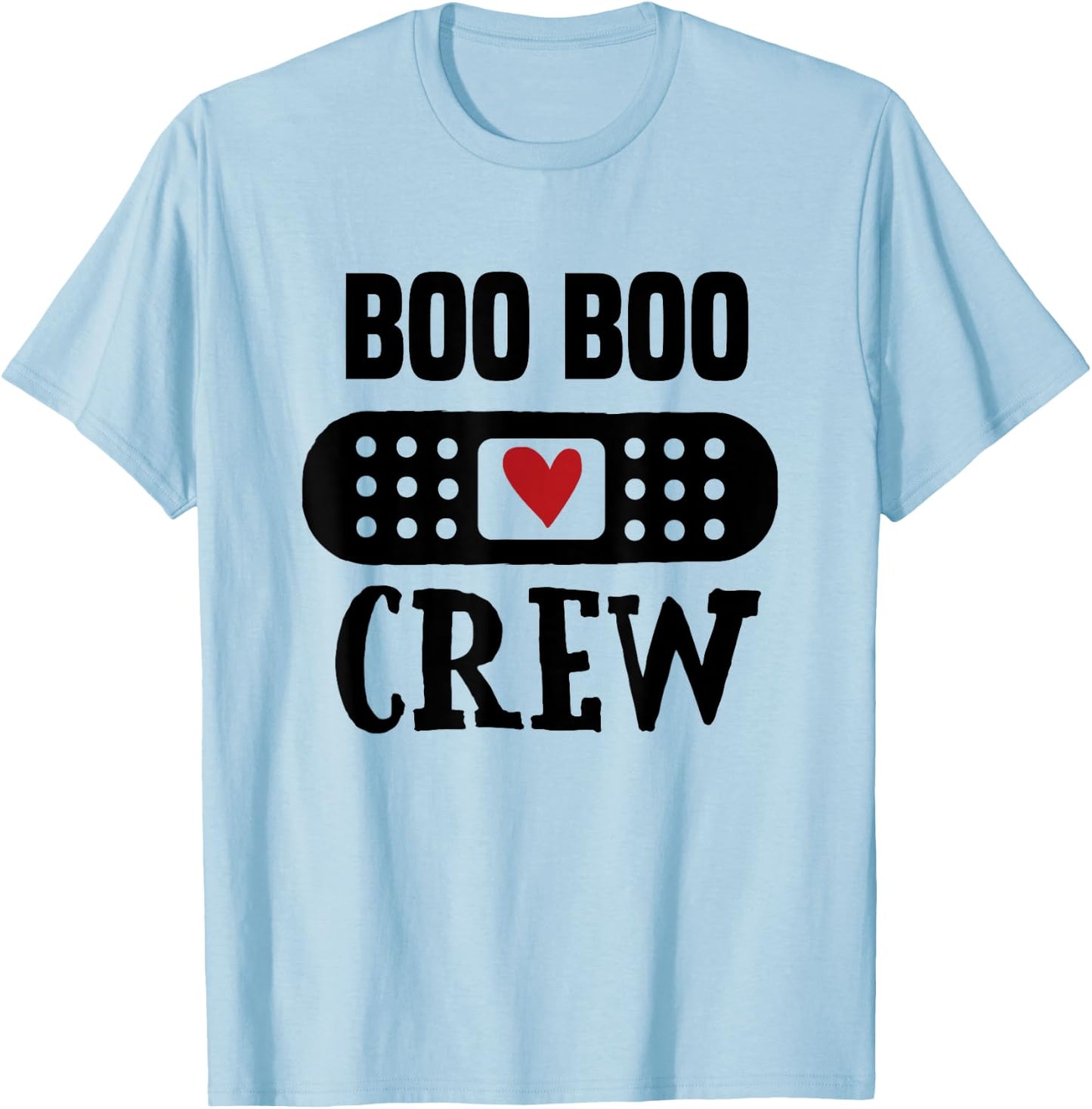 Boo Boo Crew First Aid School Nurse Day Care Teacher T-Shirt - T-Shirt | Light Blue