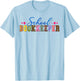 School Bookkeeper Appreciation Leopard T-Shirt - T-Shirt | Light Blue