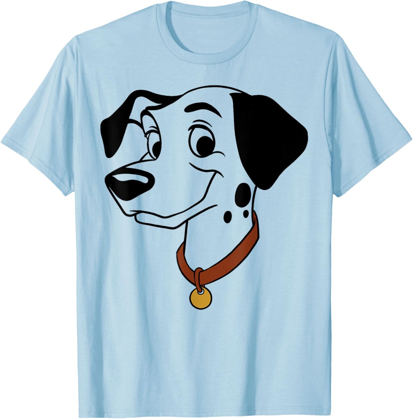 Disney 101 Dalmatians Pongo Big Face T-Shirt - T-Shirt | Light Blue