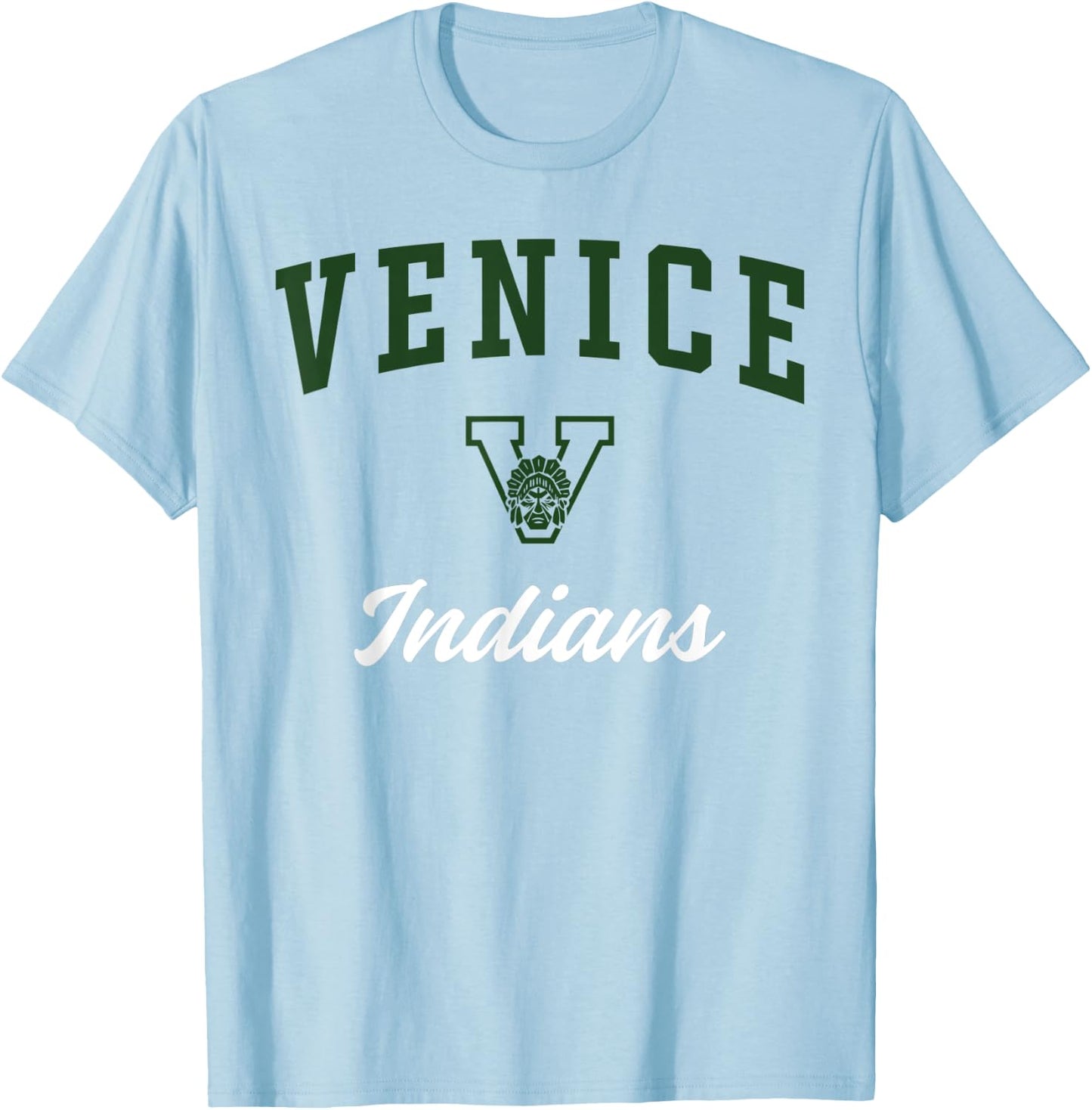 Venice High School Indians T-Shirt - T-Shirt | Light Blue