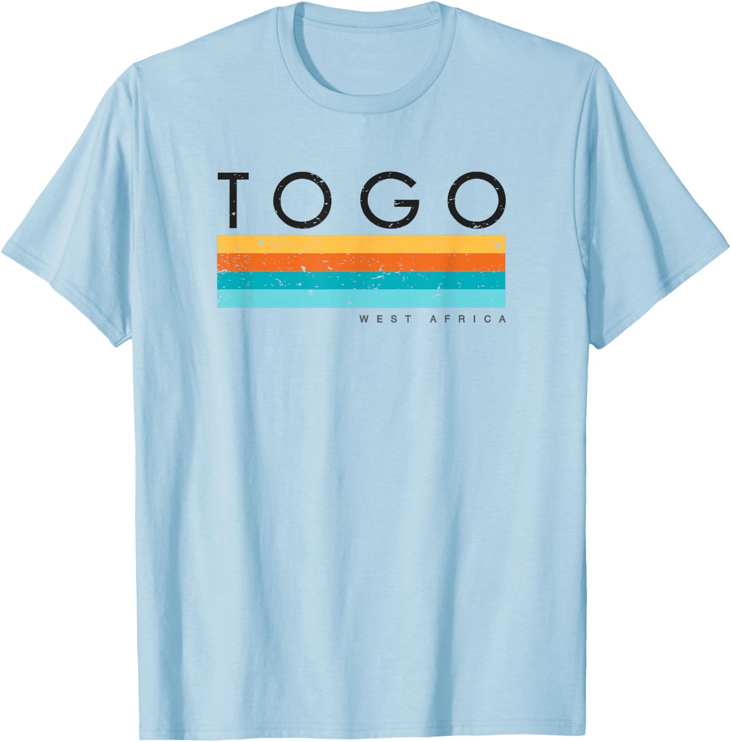 Vintage Togo West Africa Retro Design T-Shirt - T-Shirt | Light Blue
