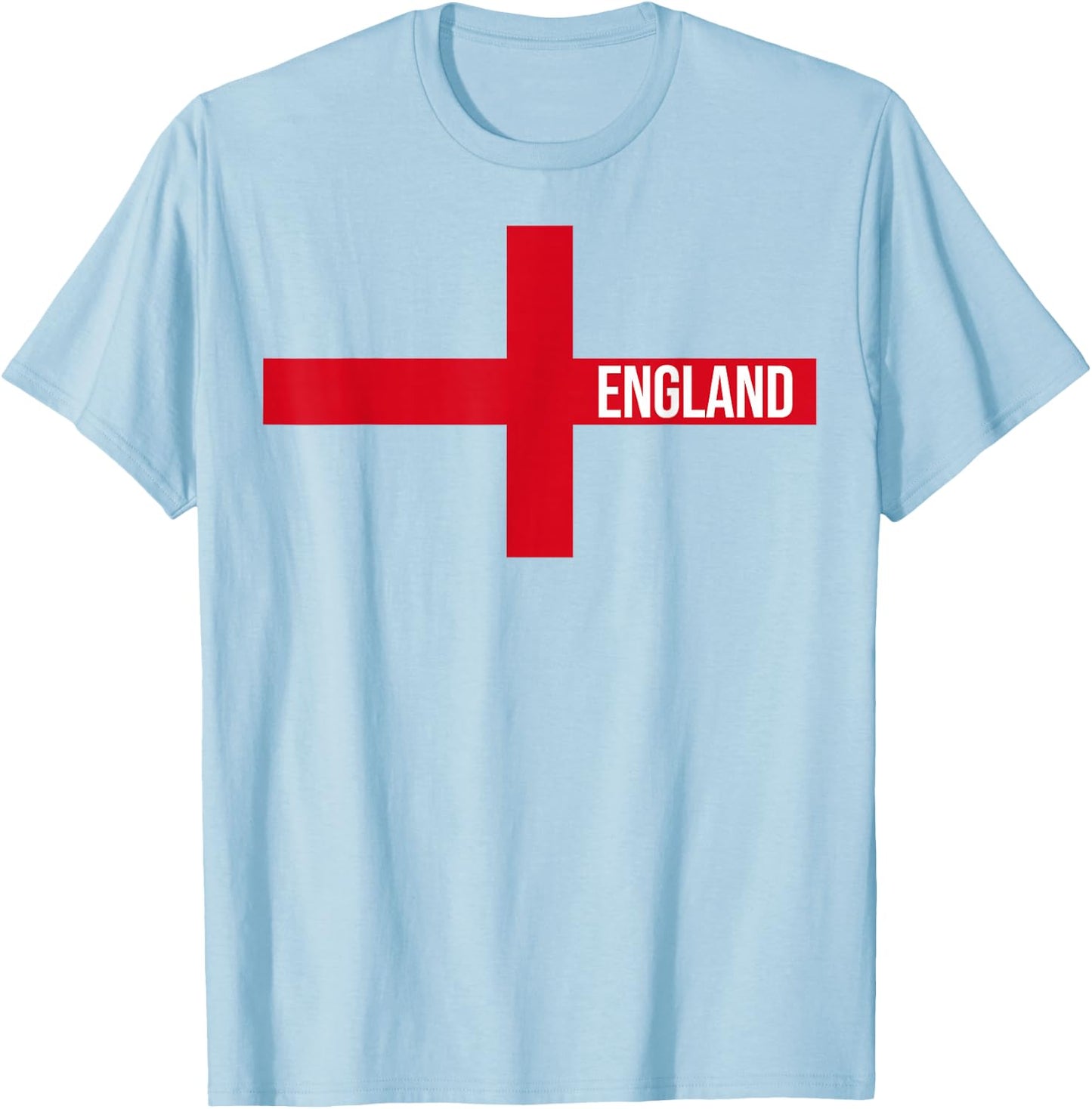 England Flag Saint George's Cross English T-Shirt - T-Shirt | Light Blue