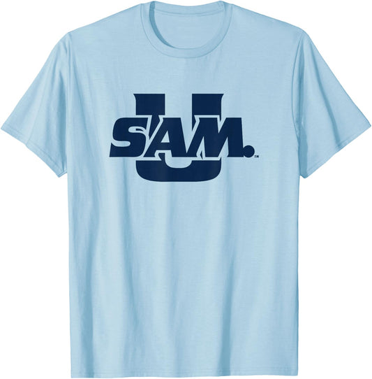 Samford Bulldogs | Official NCAA University Merch | PPSAM05 T-Shirt - T-Shirt | Light Blue
