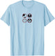 KISS - Cartoon B&W Logo T-Shirt - T-Shirt | Light Blue