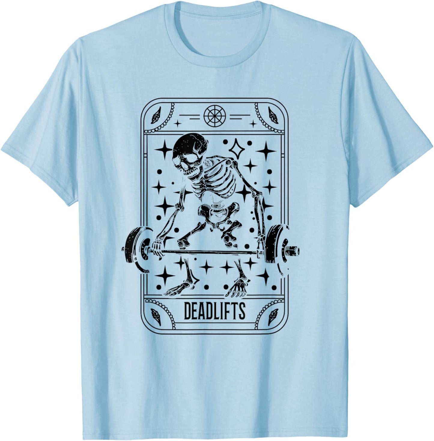 Tarot Card Emo Gothic - Occult Deadlifts T-Shirt - T-Shirt | Light Blue