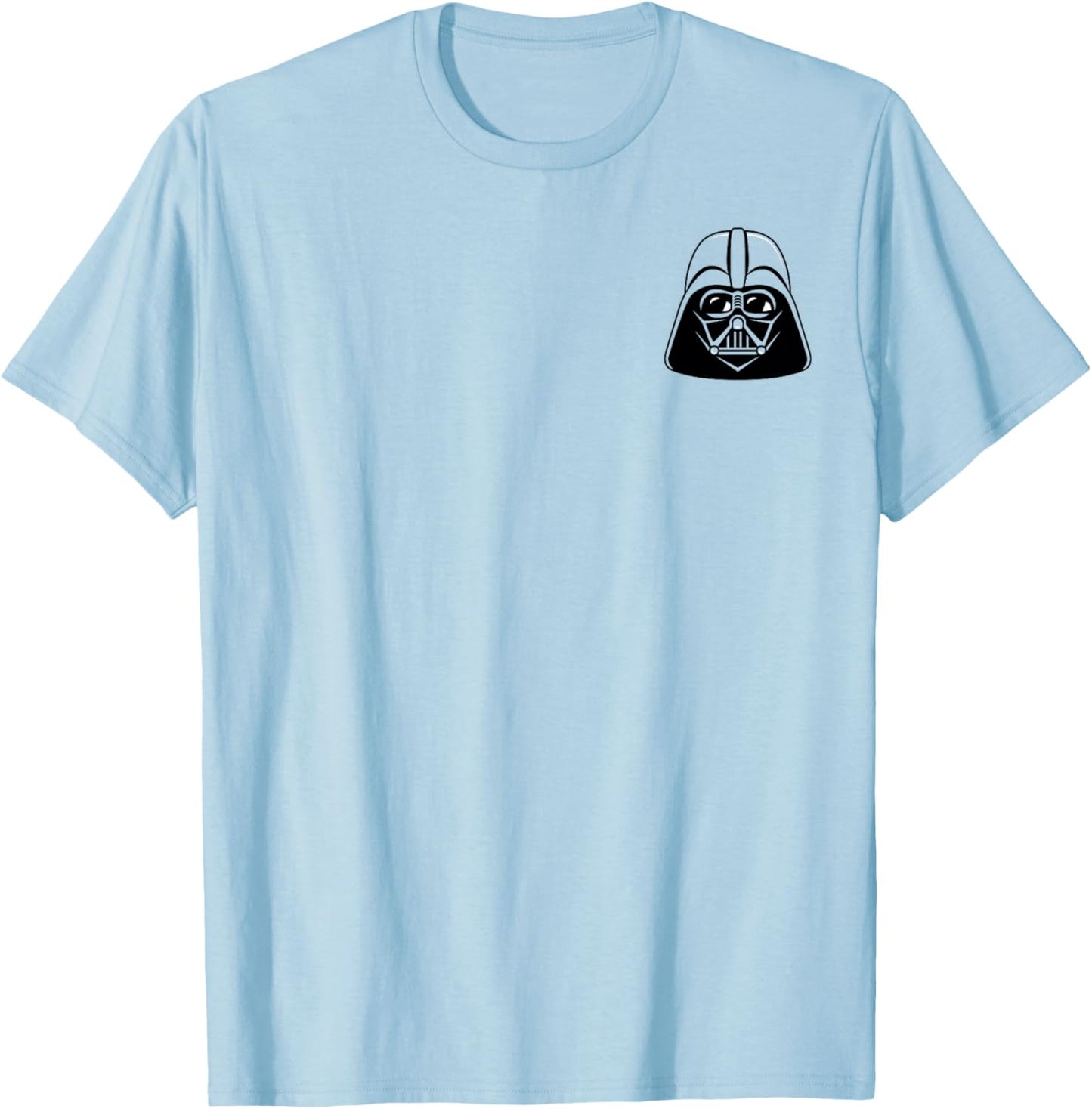 Star Wars Darth Vader Small Pocket Face T-Shirt - T-Shirt | Light Blue