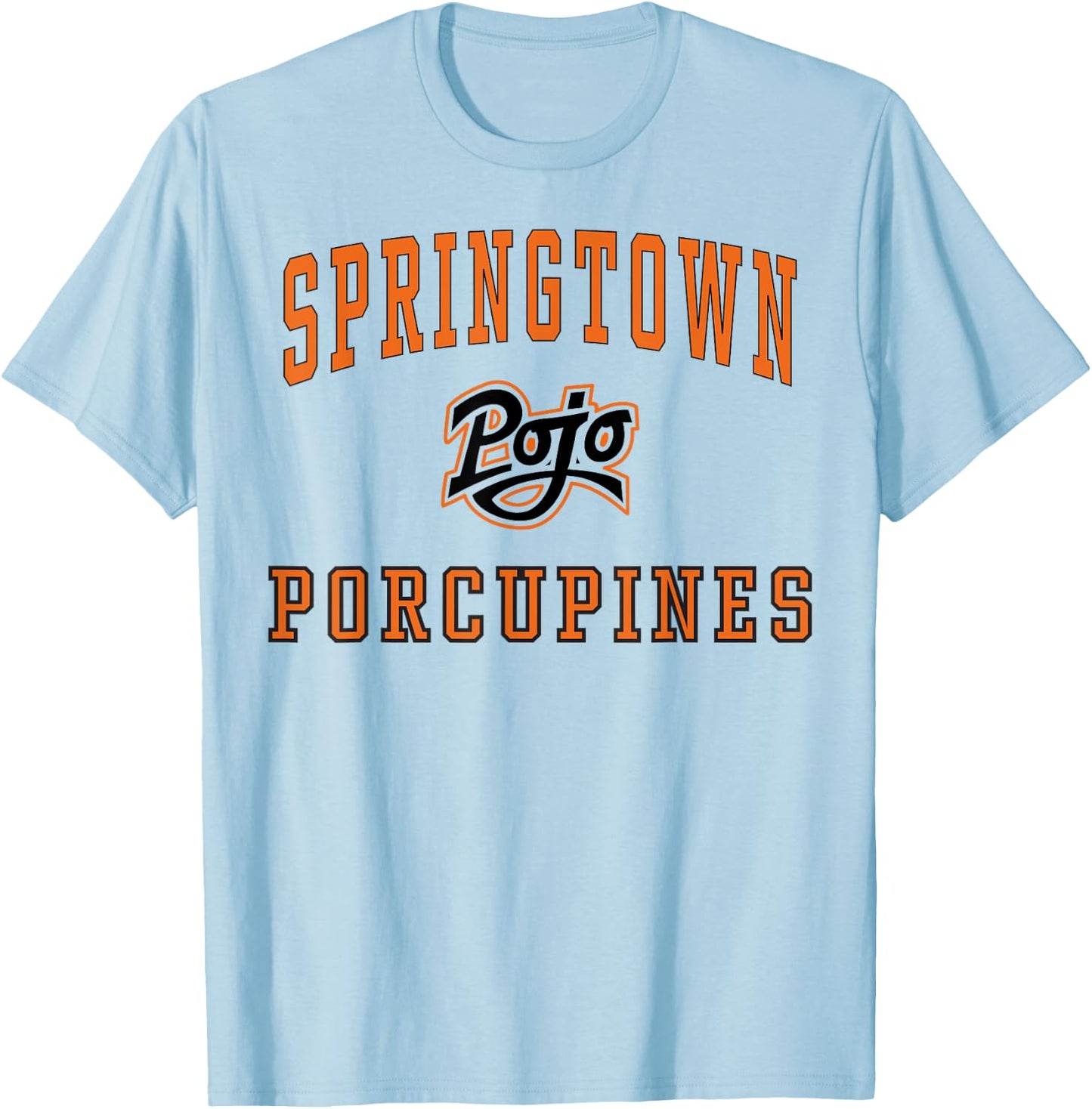 Springtown High School Porcupines C1 T-Shirt - T-Shirt | Light Blue