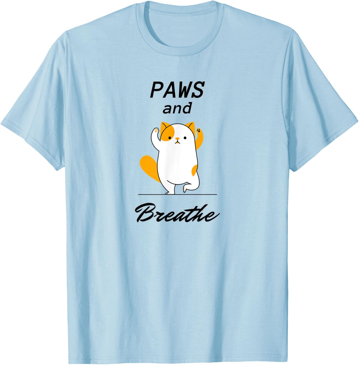 Paws & Breathe Yoga shirt T-Shirt - T-Shirt | Light Blue
