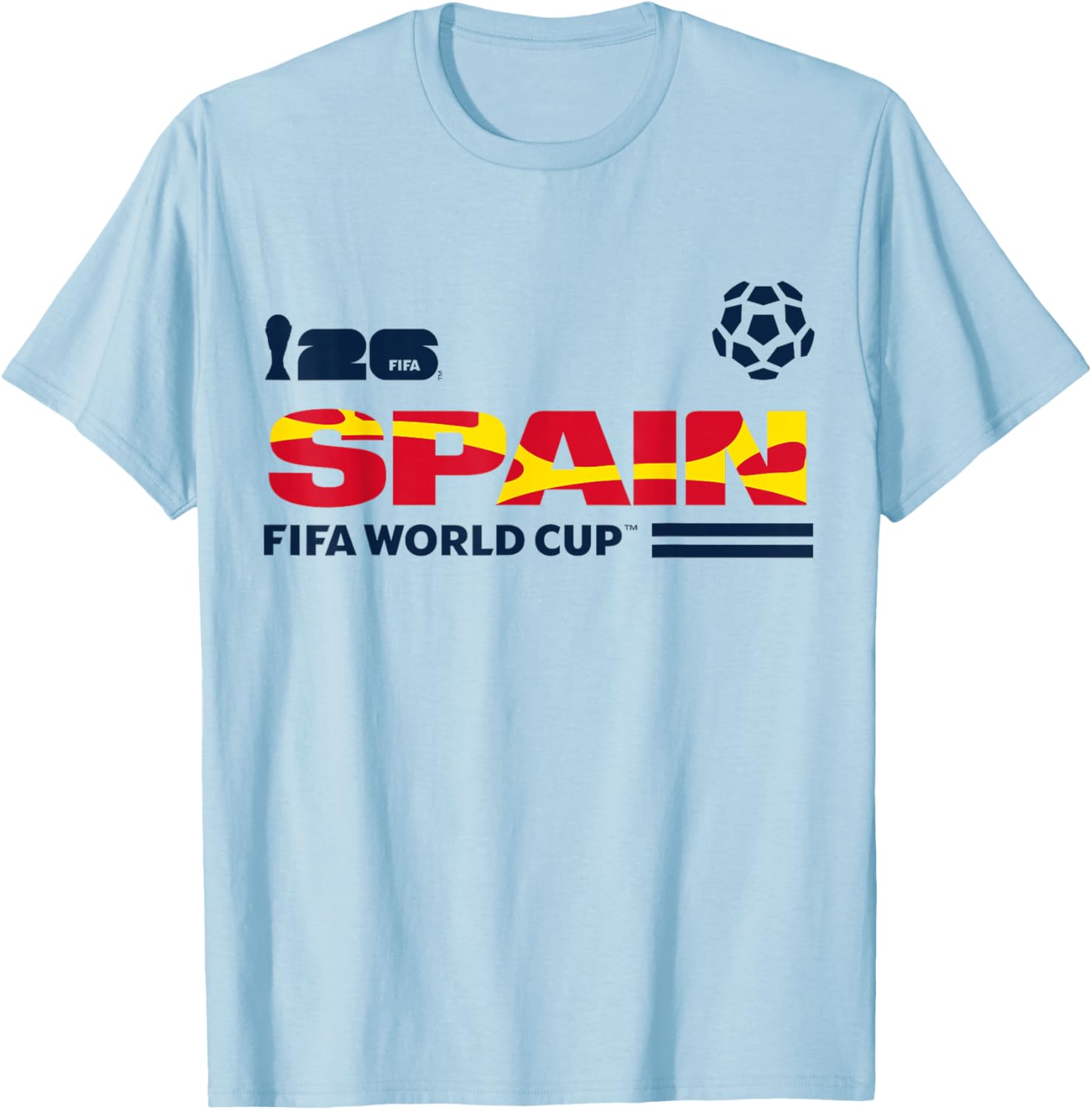 FIFA World CUP26 Qualifier Spain T-Shirt - T-Shirt | Light Blue