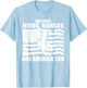 She Loves Jesus Horses And America Too Horseback Riding T-Shirt - T-Shirt | Light Blue