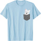 Dog in A Pocket Cute Westie Terrier Lover Puppy T-Shirt - T-Shirt | Light Blue