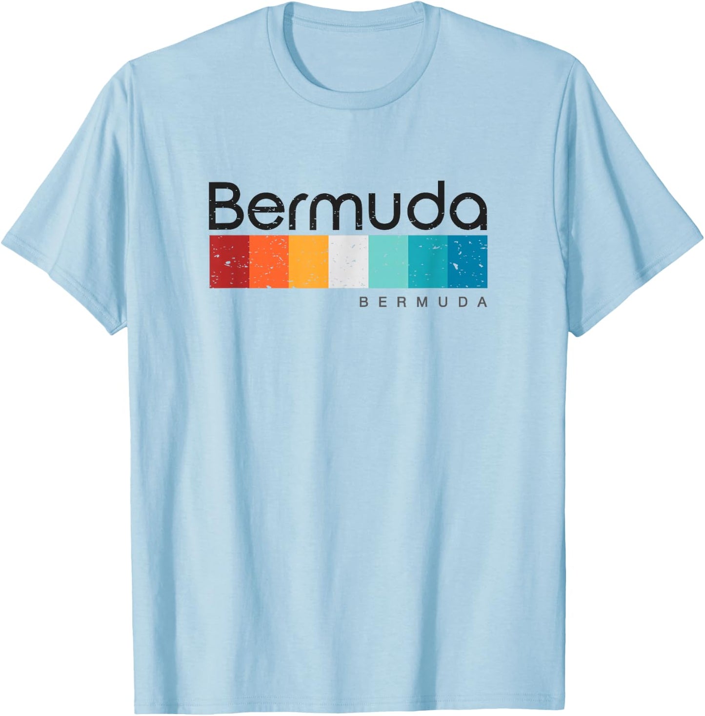 Vintage Bermuda Retro Design T-Shirt - T-Shirt | Light Blue