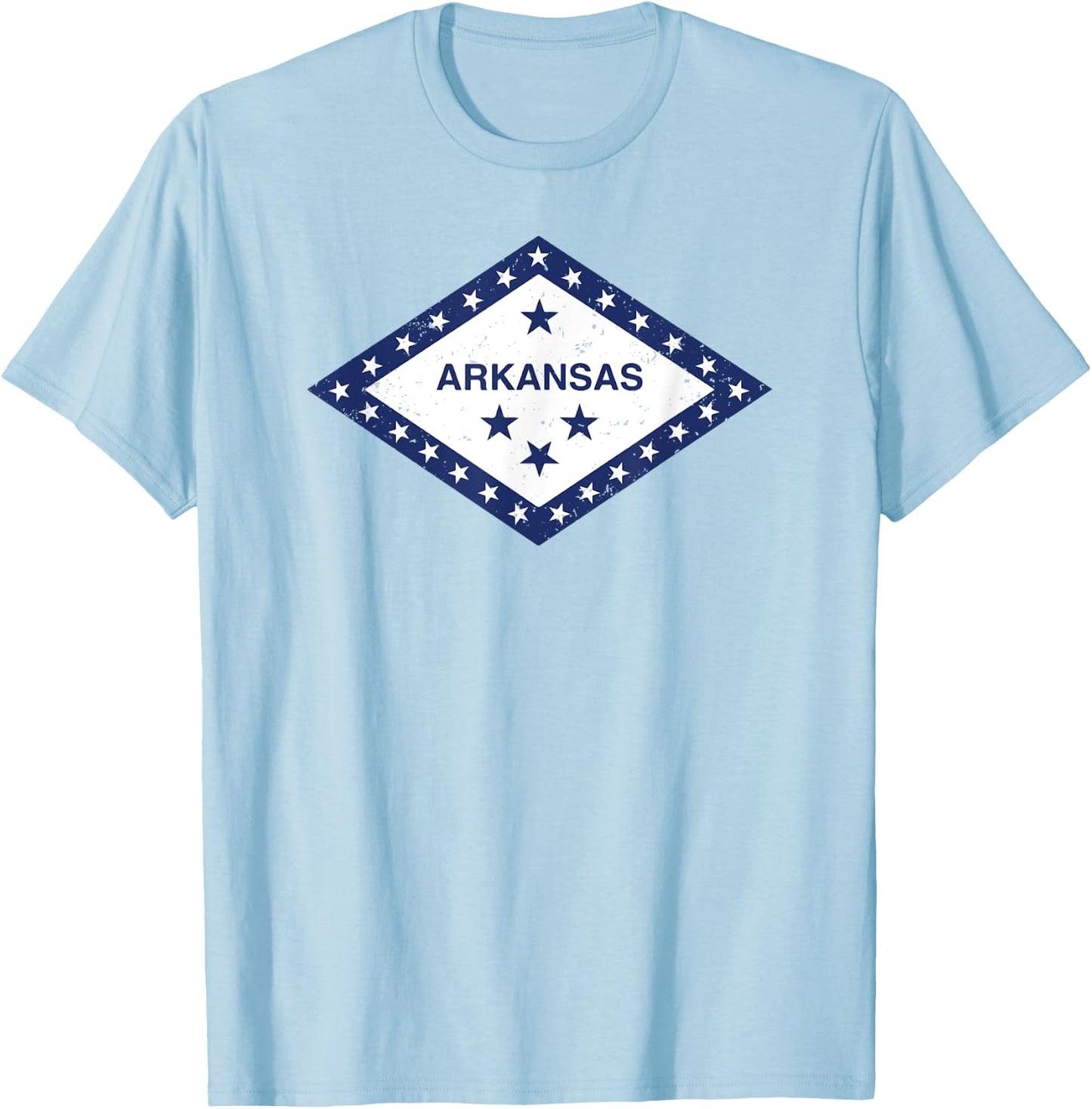 Arkansas Flag Shirt T-Shirt - T-Shirt | Light Blue