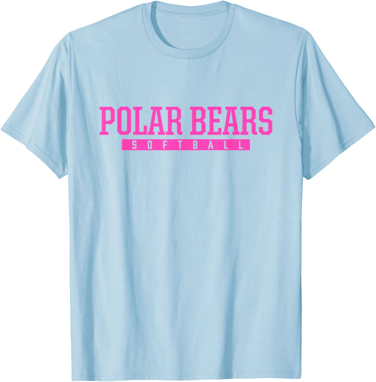 North Polar Bears Softball HS T-Shirt - T-Shirt | Light Blue
