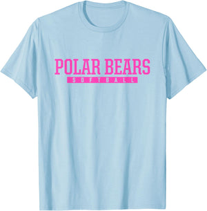 North Polar Bears Softball HS T-Shirt - T-Shirt | Light Blue