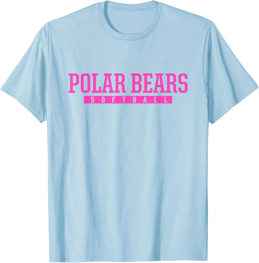 North Polar Bears Softball HS T-Shirt - T-Shirt | Light Blue
