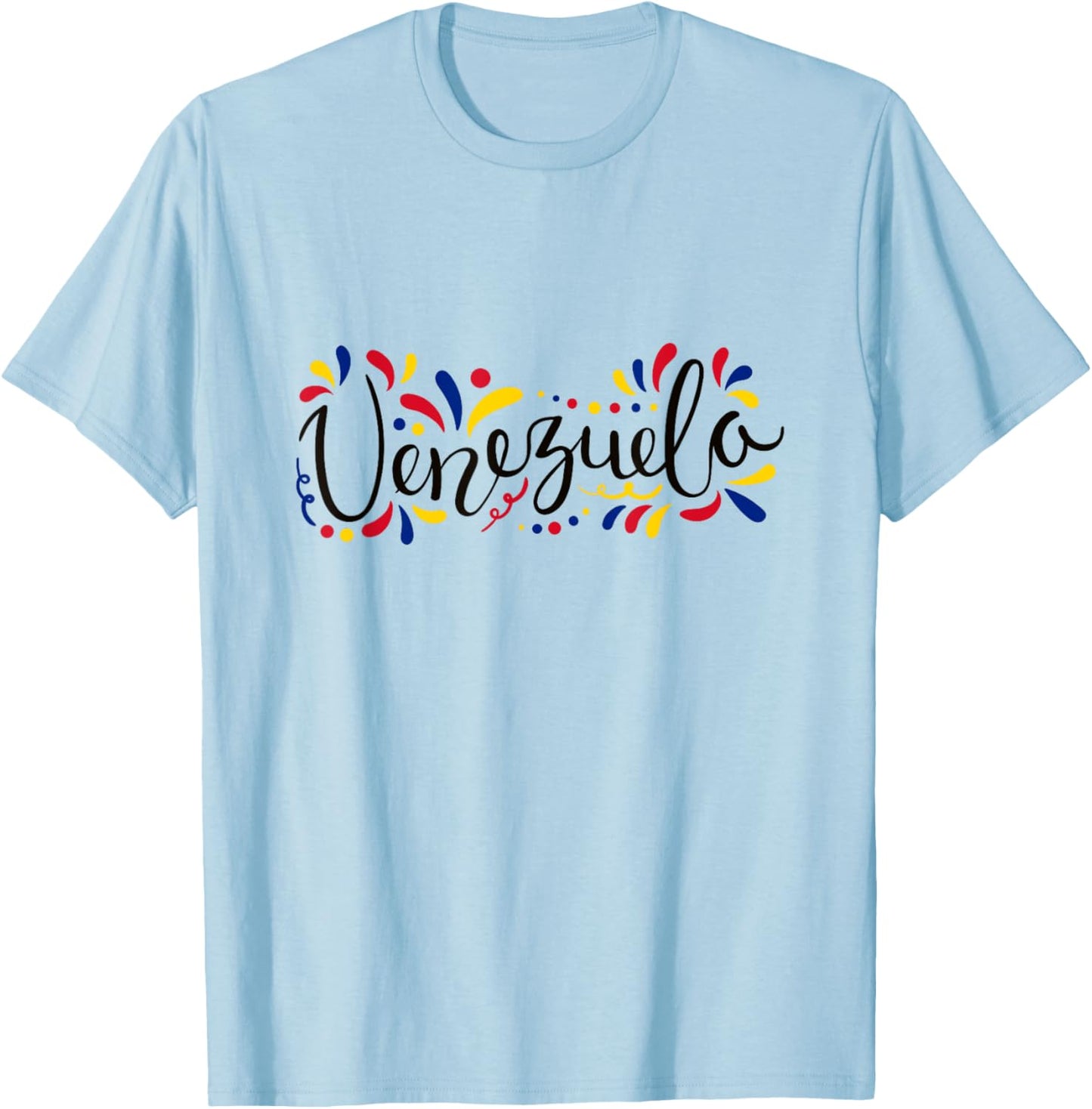 Venezuela - La Vinotinto Team Soccer Design for Venezuelans , white, S T-Shirt - T-Shirt | Light Blue