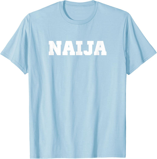 Nigeria Varsity Nigerian Flag Naija T-Shirt - T-Shirt | Light Blue