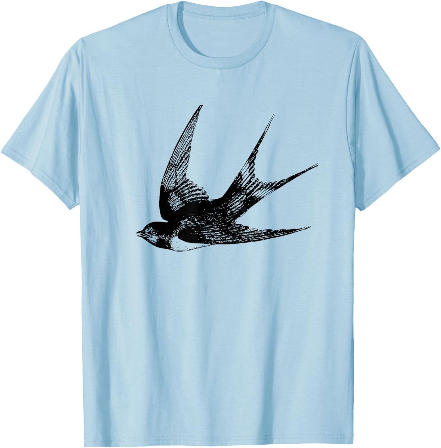 Swallow Bird Birding Animal Lover Gift T-Shirt - T-Shirt | Light Blue