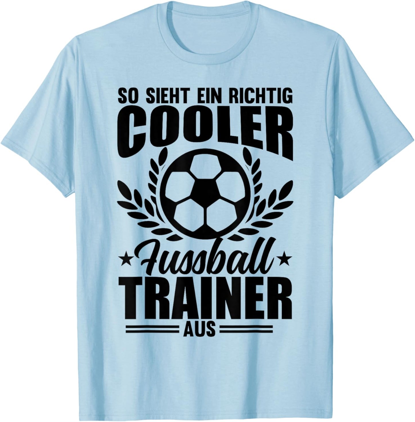 Fussballtrainer Spruch Geschenk Bester Fußball-Trainer Gesch T-Shirt - T-Shirt | Light Blue