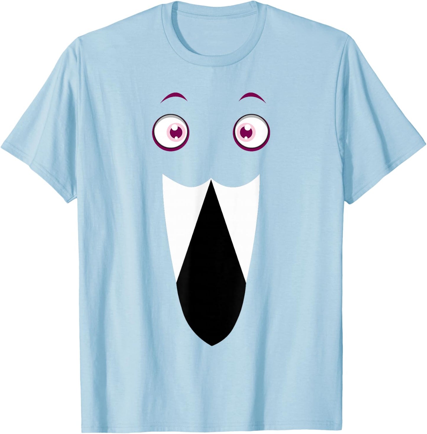 Cute Flamingo Face Awesome Pink Halloween Flamingo Costume T-Shirt - T-Shirt | Light Blue