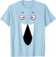 Cute Flamingo Face Awesome Pink Halloween Flamingo Costume T-Shirt - T-Shirt | Light Blue
