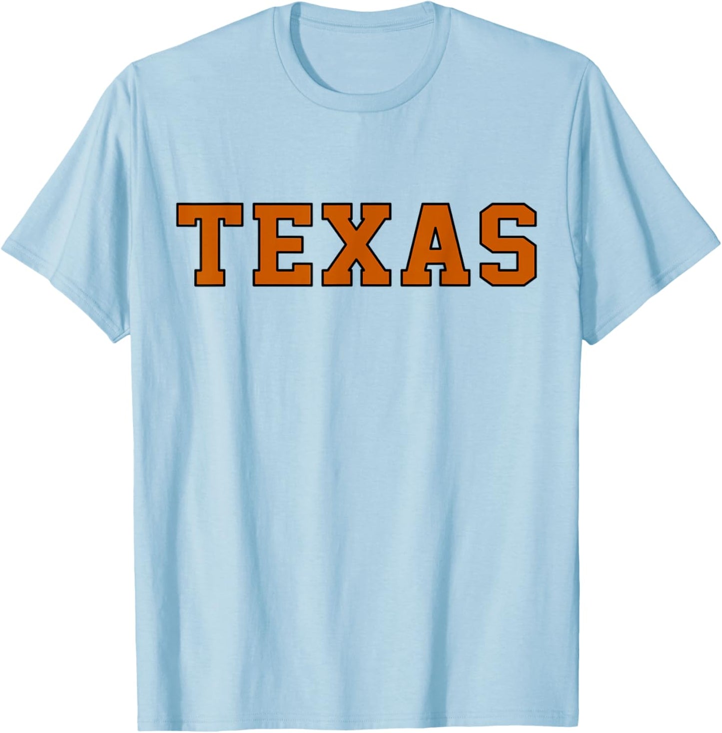 Vintage Texas Men Texas Women Retro Orange Gift T-Shirt - T-Shirt | Light Blue
