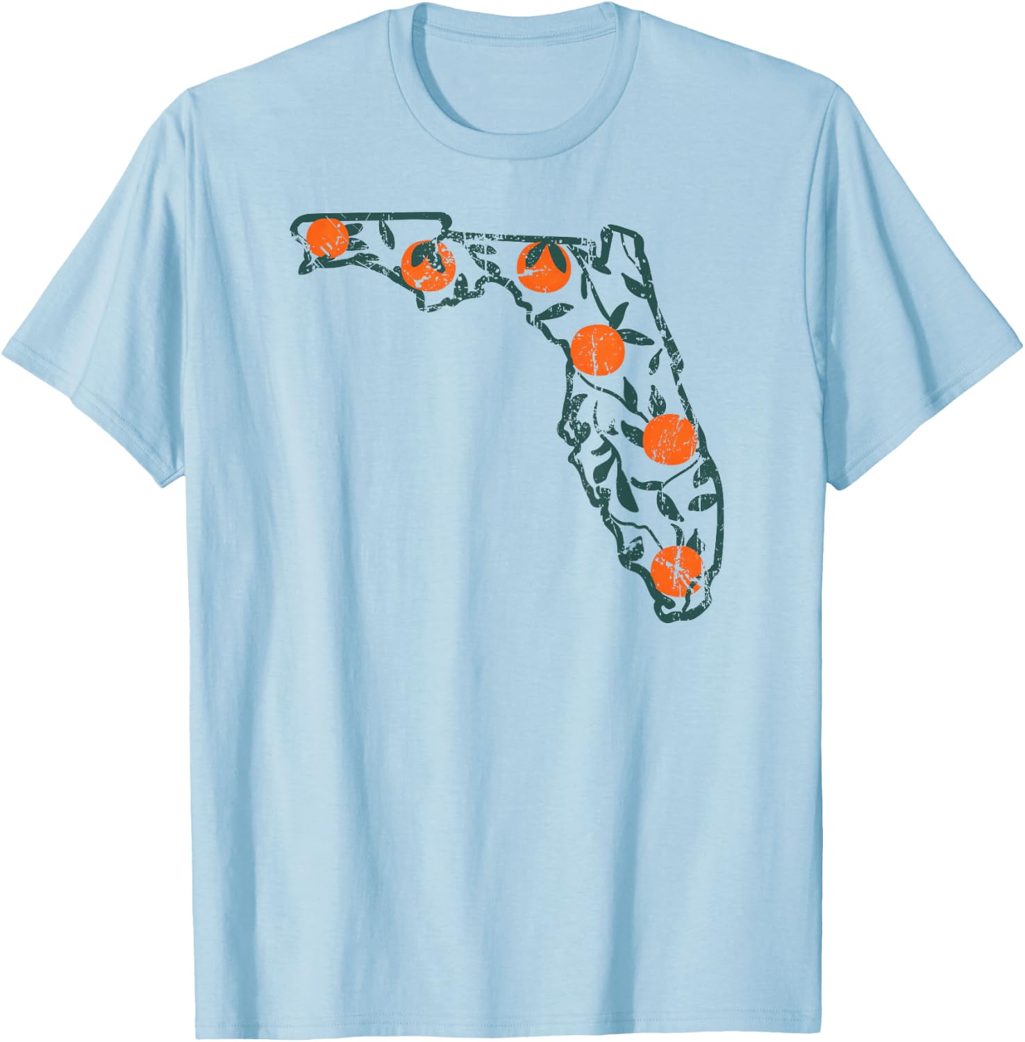 Vintage Florida Oranges T-Shirt - T-Shirt | Light Blue