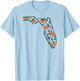 Vintage Florida Oranges T-Shirt - T-Shirt | Light Blue
