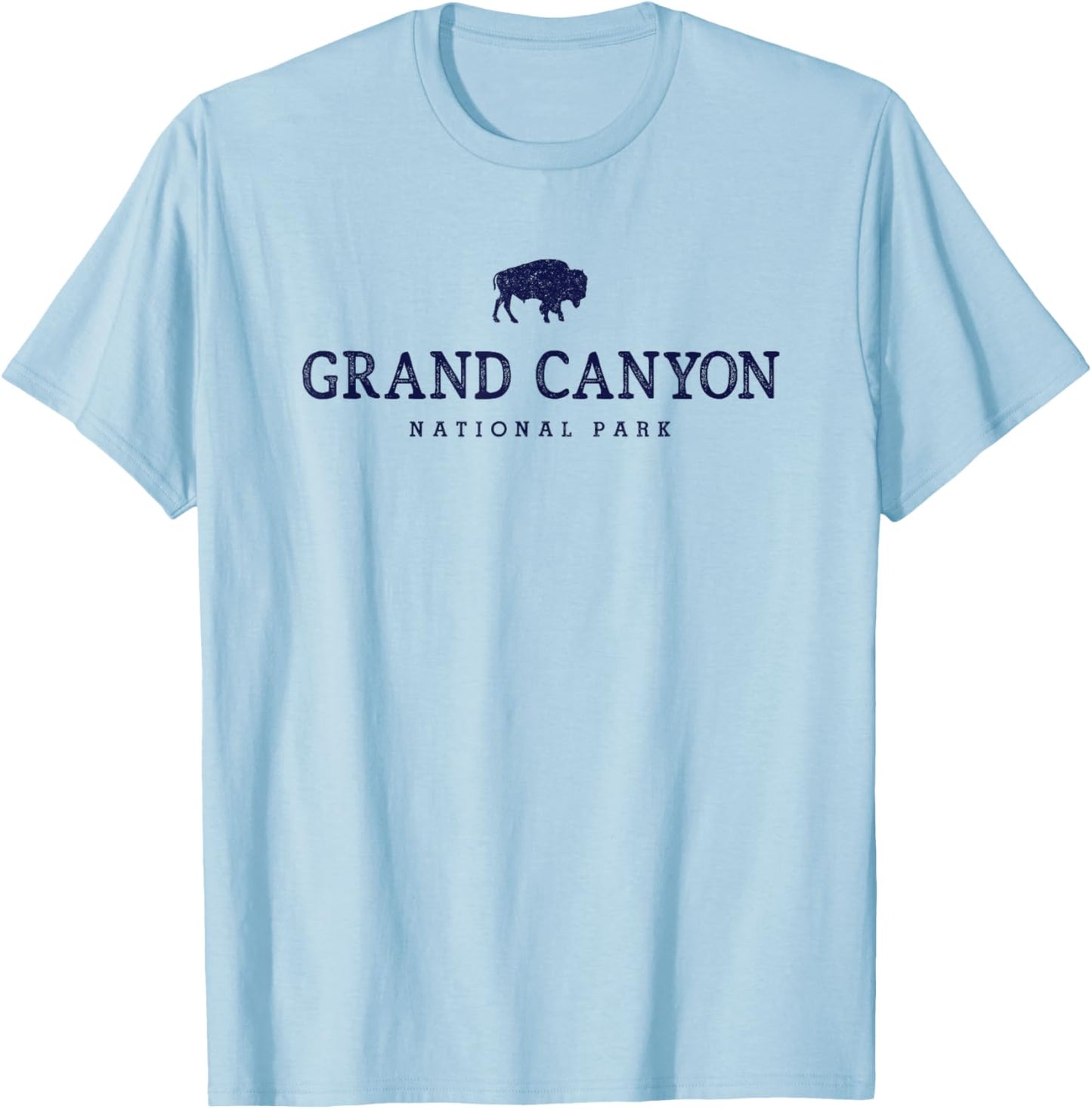 Grand Canyon National Park Arizona Bison Men Souvenir T-Shirt - T-Shirt | Light Blue