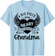 My Heart Lives In Heaven She Is My Grandma Guardian Angel T-Shirt - T-Shirt | Light Blue